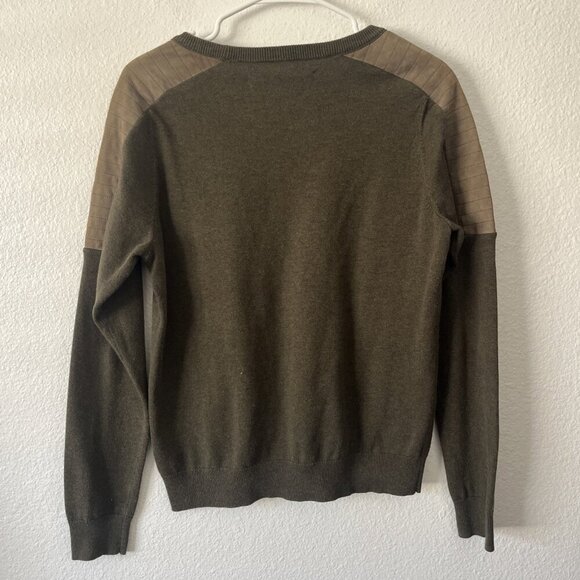 All Saints 'Sierre Jumper'  With Suede Patches Womens Sz 8 - Picture 5 of 7